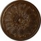 Ekena Millwork Bordeaux Ceiling Medallion (Fits Canopies up to 3 1/4"), 22 5/8"OD x 1 3/4"P, Root Beer Crackle CM22BORBC - alternate 1